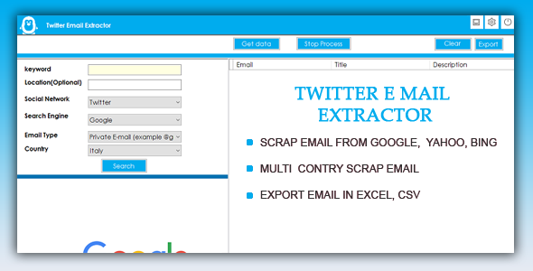 Twitter Email Scrapper